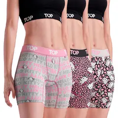 TOP - Pack de 3 Bóxer Medio Mujer Algodón Mujer