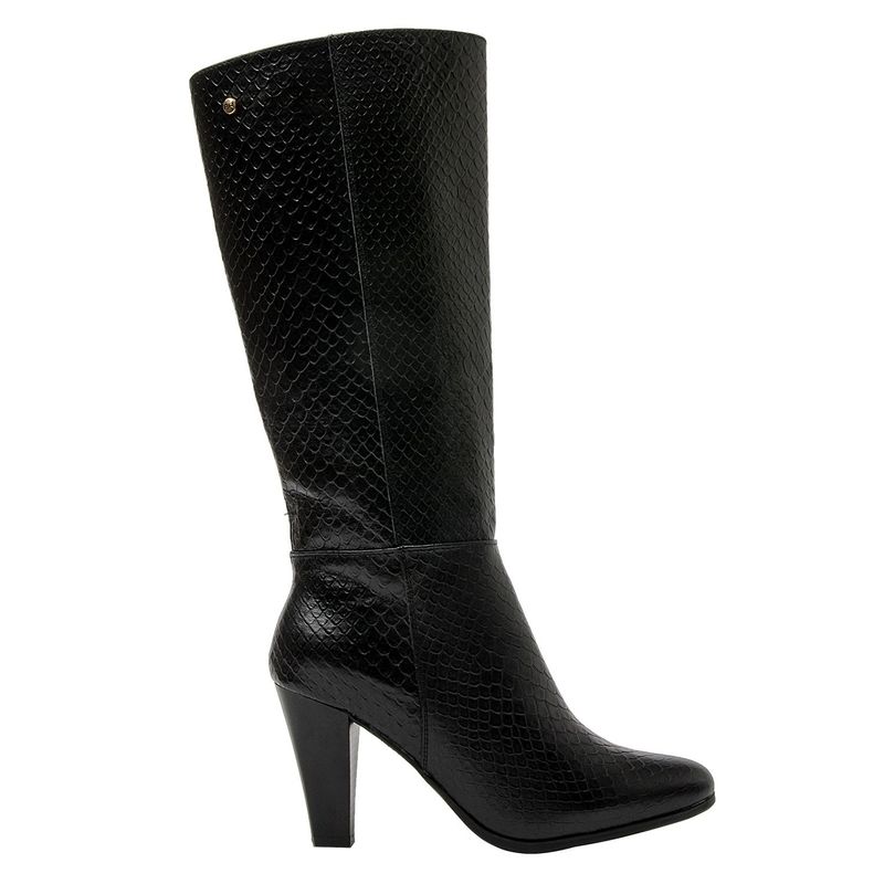 BRUNO ROSSI - Bota Mujer Cuero Negro Bruno Rossi