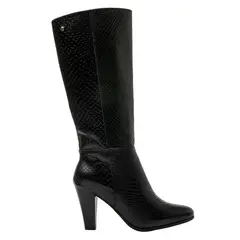 BRUNO ROSSI - Bota Mujer Cuero Negro