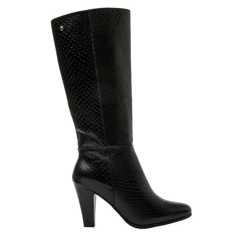 BRUNO ROSSI Bota Mujer Cuero Negro Bruno Rossi