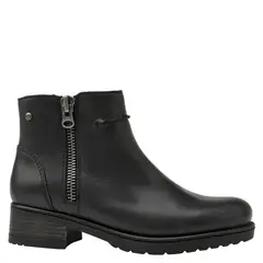 BRUNO ROSSI - Botin Mujer Cuero Negro