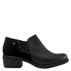 BRUNO ROSSI - Botin Mujer Cuero Negro