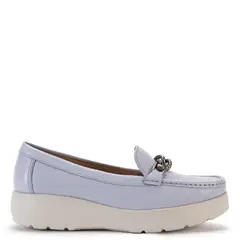 GACEL - Mocasin Mujer Cuero Azul