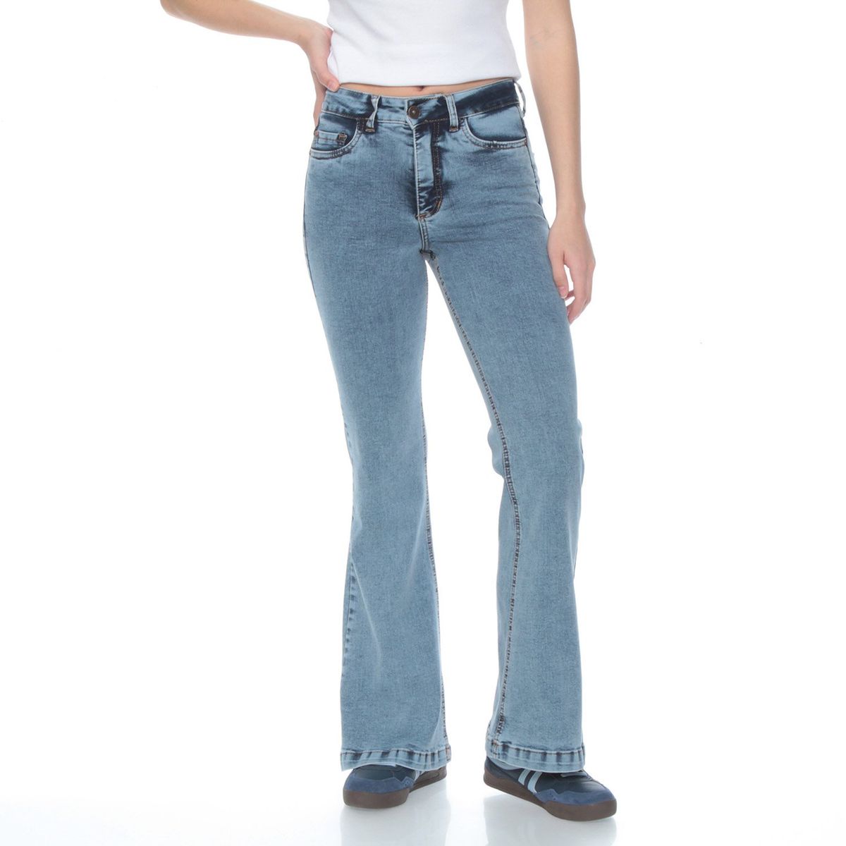 WADOS - Jeans Flare Tiro Alto Mujer Wados