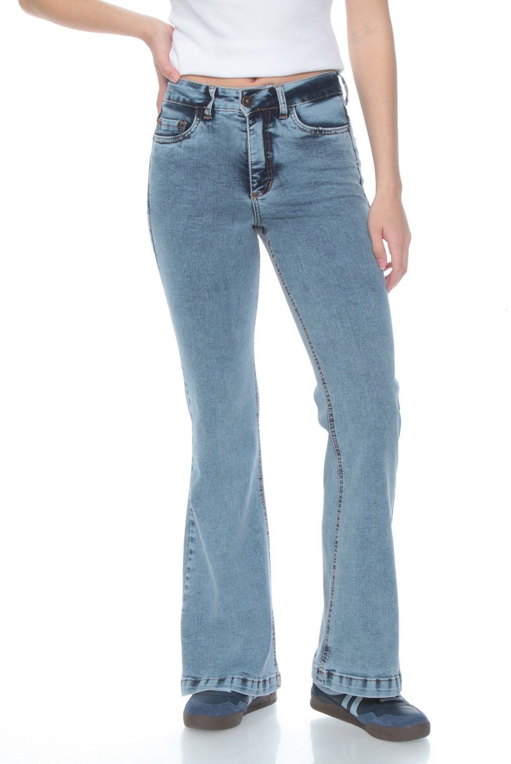 WADOS - Jeans Flare Tiro Alto Mujer Wados