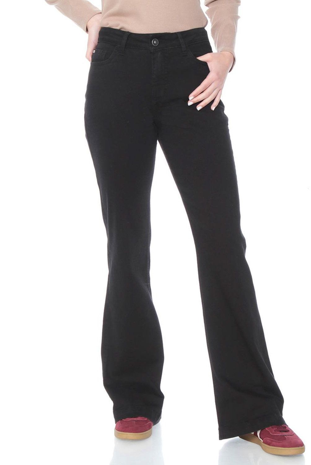 WADOS - Jeans Flare Tiro Alto Mujer Wados