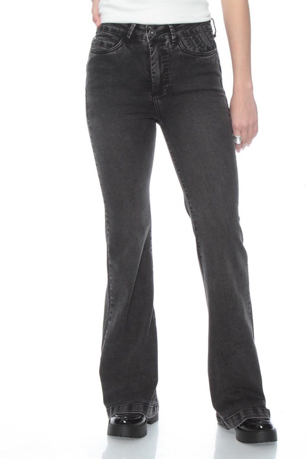 WADOS - Jeans Flare Tiro Alto Mujer Wados