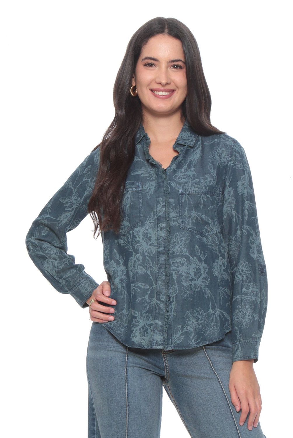 WADOS - Blusa Manga Larga Lyocell Mujer Wados