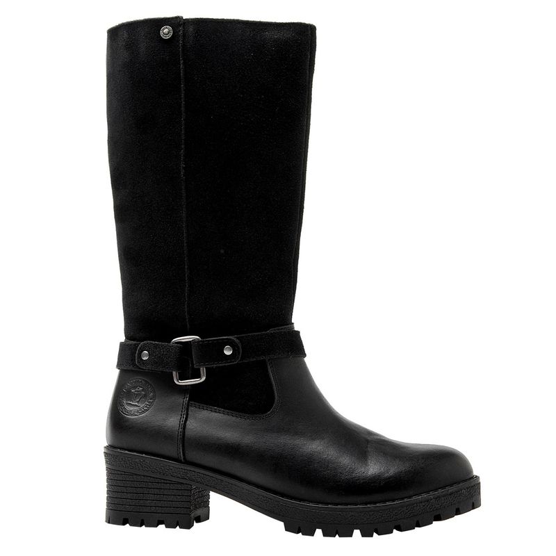 PANAMA JACK - Bota Mujer Cuero Negro Panama Jack