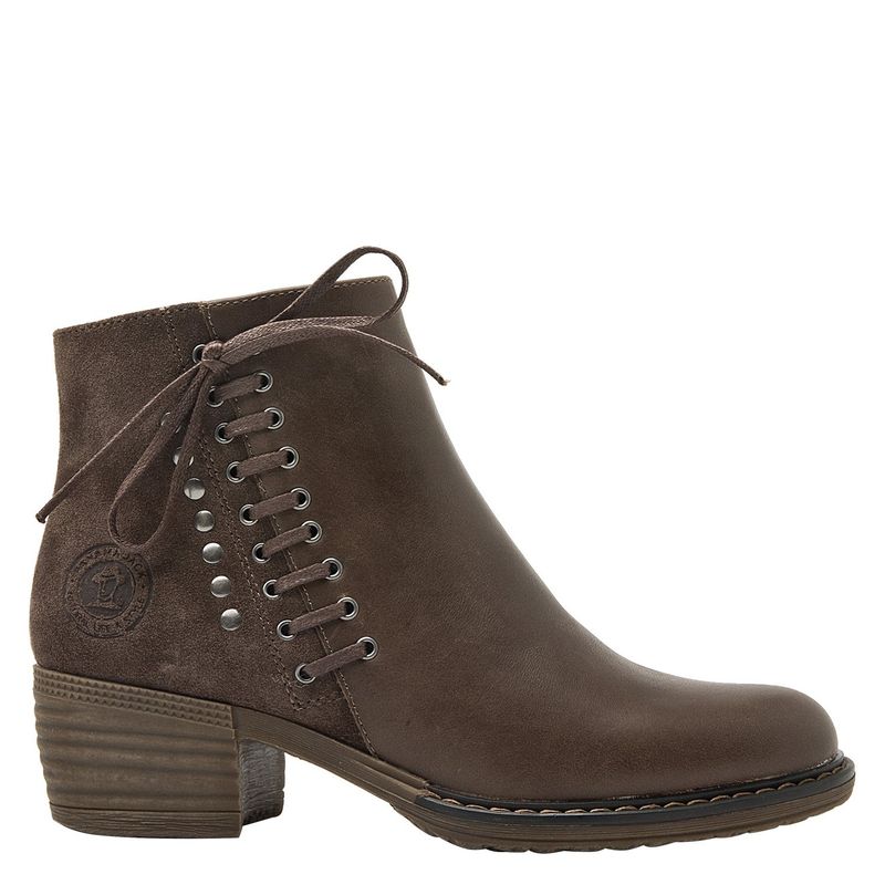PANAMA JACK - Botin Mujer Cuero Café Panama Jack