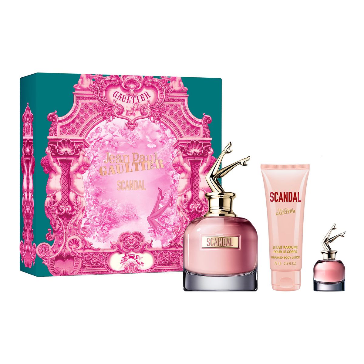 JEAN PAUL GAULTIER - Set Scandal Eau De Parfum 80 Ml + Perfumed Body Lotion 75 Ml + Eau De Parfum 6 Ml Jean Paul Gaultier