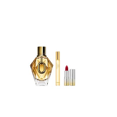 Imagen 2 del producto Set Million Gold For Her Eau De Parfum Refillable 90 Ml + 10 Ml + Dramalips Shiny Lipstick First Red Carpet 687