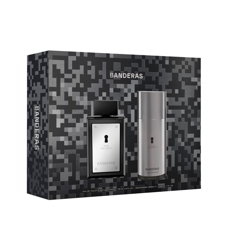 ANTONIO BANDERAS - Set The Secret Eau De Toilette 100 Ml + 24H Deodorant Spray 150 Ml Antonio Banderas