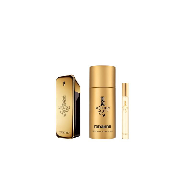 RABANNE - Set 1 Million Eau De Toilette 100 Ml + Deodorant 150 Ml + Eau De Toilette 10 Ml Rabanne