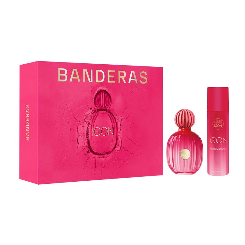ANTONIO BANDERAS - Set The Icon Eau De Parfum For Women 100 Ml + 24H Deodorant Spray For Women 150 Ml Antonio Banderas