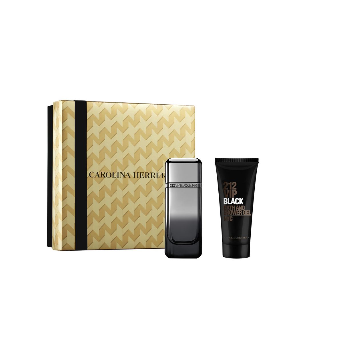 CAROLINA HERRERA - Set 212 Vip Black Elixir Eau De Parfum Elixir 100 Ml + Shower Gel 100 Ml Carolina Herrera