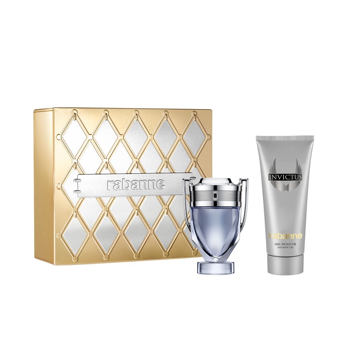 RABANNE - Set Invictus Eau De Toilette 50 Ml + Shampooing All Over Shampoo 100 Ml Rabanne