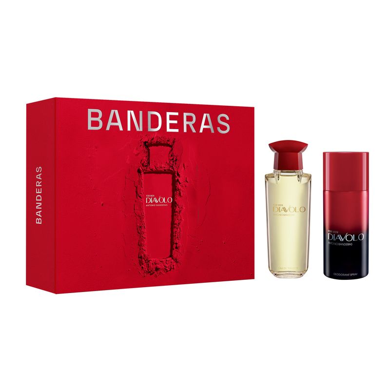 ANTONIO BANDERAS - Set Diavolo For Men Eau De Toilette 100 Ml + 24H Deodorant Spray For Men 150 Ml Antonio Banderas