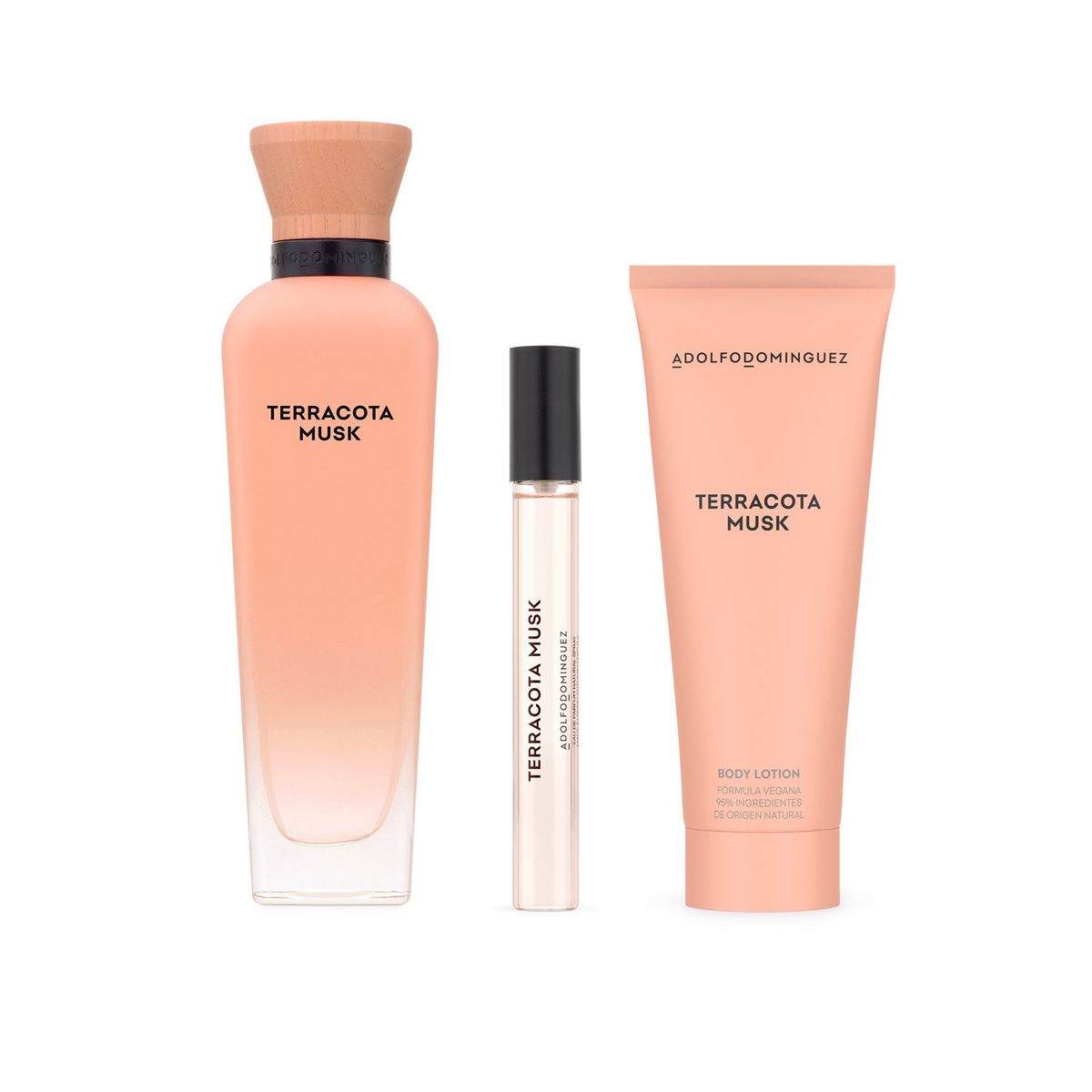 ADOLFO DOMINGUEZ - Set Perfume Mujer Terracota Musk Edp 120 Ml + Body Lotion 75 10 Adolfo Dominguez