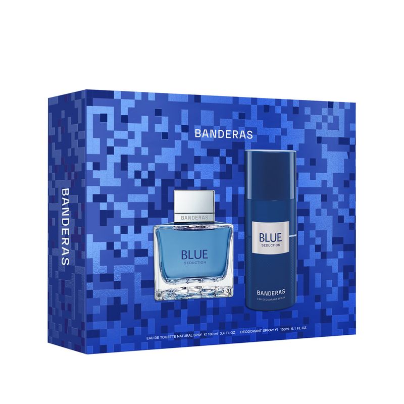 ANTONIO BANDERAS - Set Blue Seduction For Men Eau De Toilette 100 Ml + 24H Deodorant Spray 150 Ml Antonio Banderas
