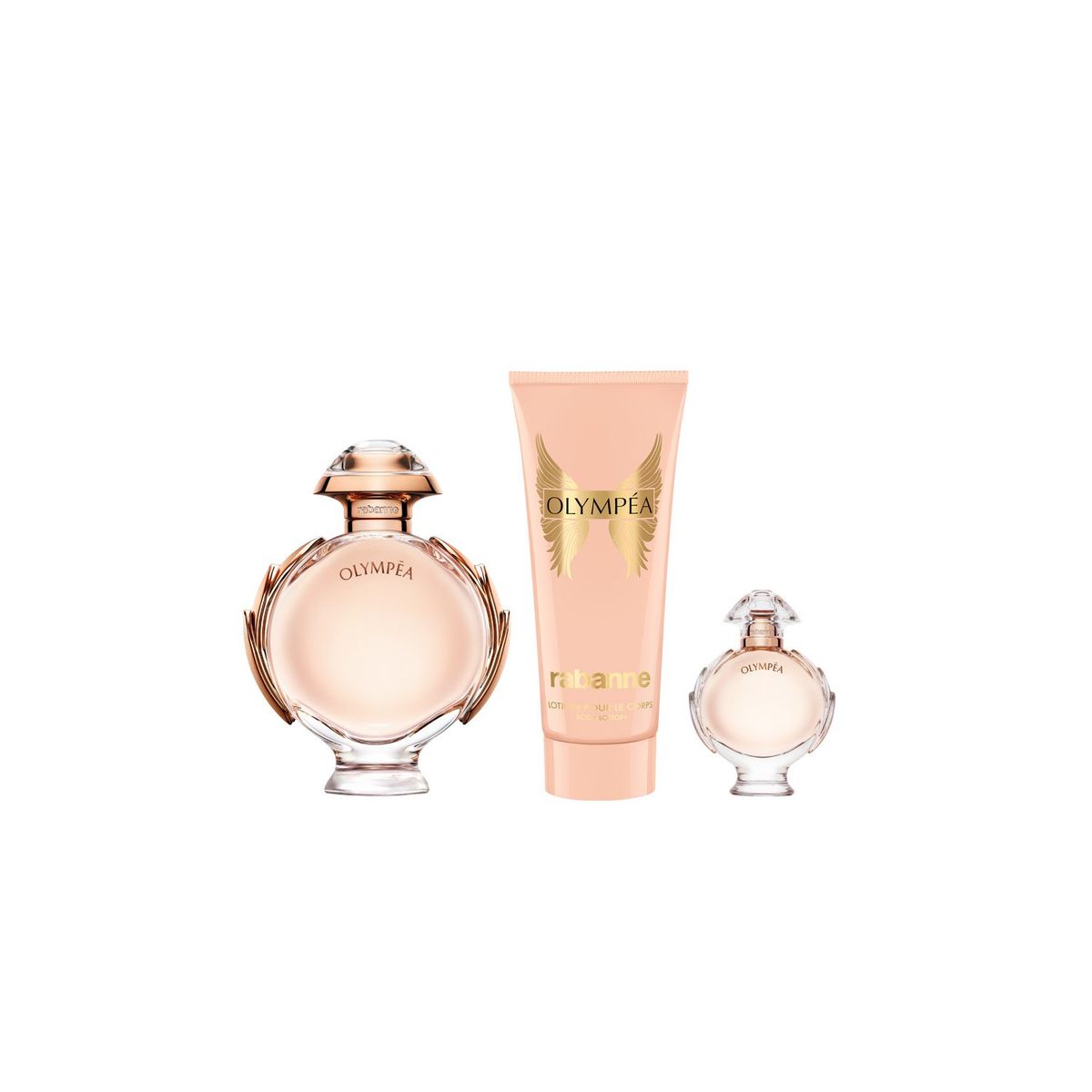 RABANNE - Set Olympéa Eau De Parfum 80 Ml + Sensual Body Lotion 100 Ml + Eau De Parfum 6 Ml Rabanne