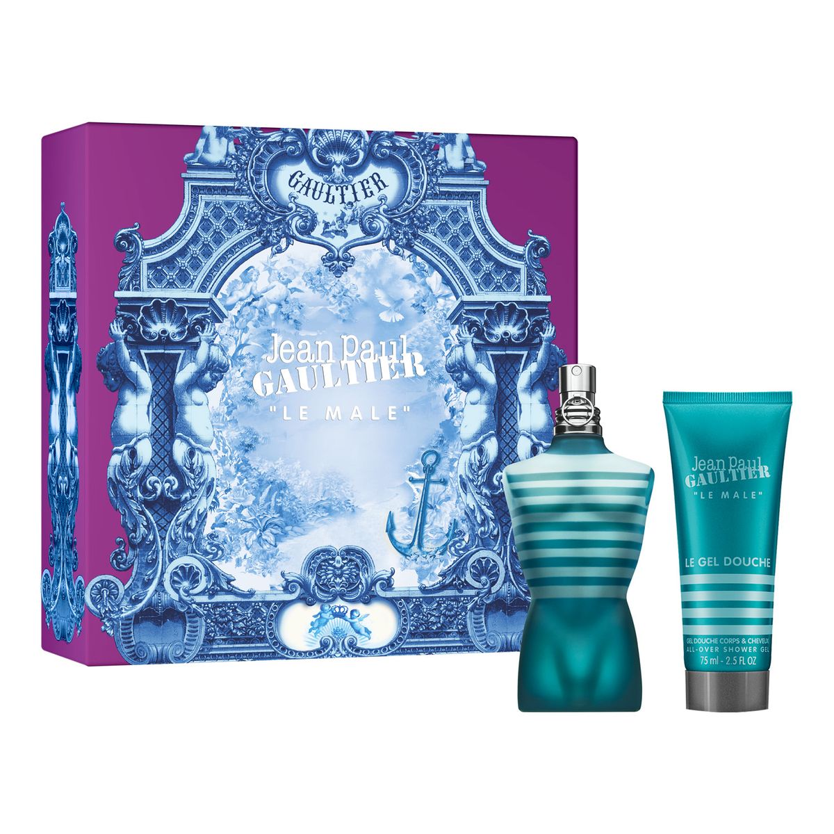 JEAN PAUL GAULTIER - Set Le Male Eau De Toilette 75 Ml + All-Over Shower Gel 75 Ml Jean Paul Gaultier