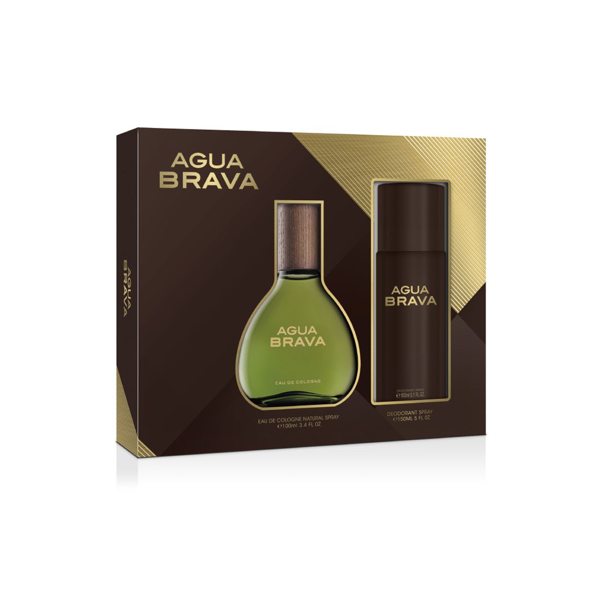 AGUA BRAVA - Set Eau De Toilette 100 Ml + Deodorant Spray 150 Ml Agua Brava