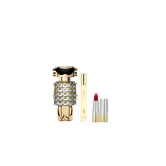 RABANNE - Set Fame Eau De Parfum 80 Ml + 10 Ml + Dramalips Shiny Lipstick First Red Carpet 687