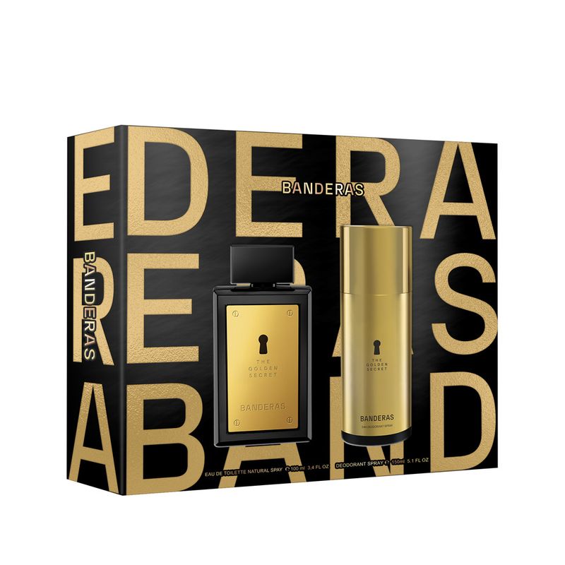 ANTONIO BANDERAS - Set The Golden Secret Eau De Toilette 100 Ml + 24H Deodorant Spray 150 Ml Antonio Banderas