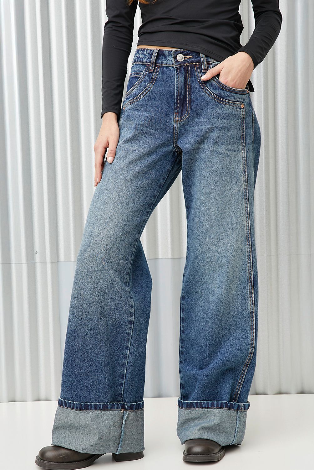 AMERICANINO - Jeans Baggy Mujer Americanino