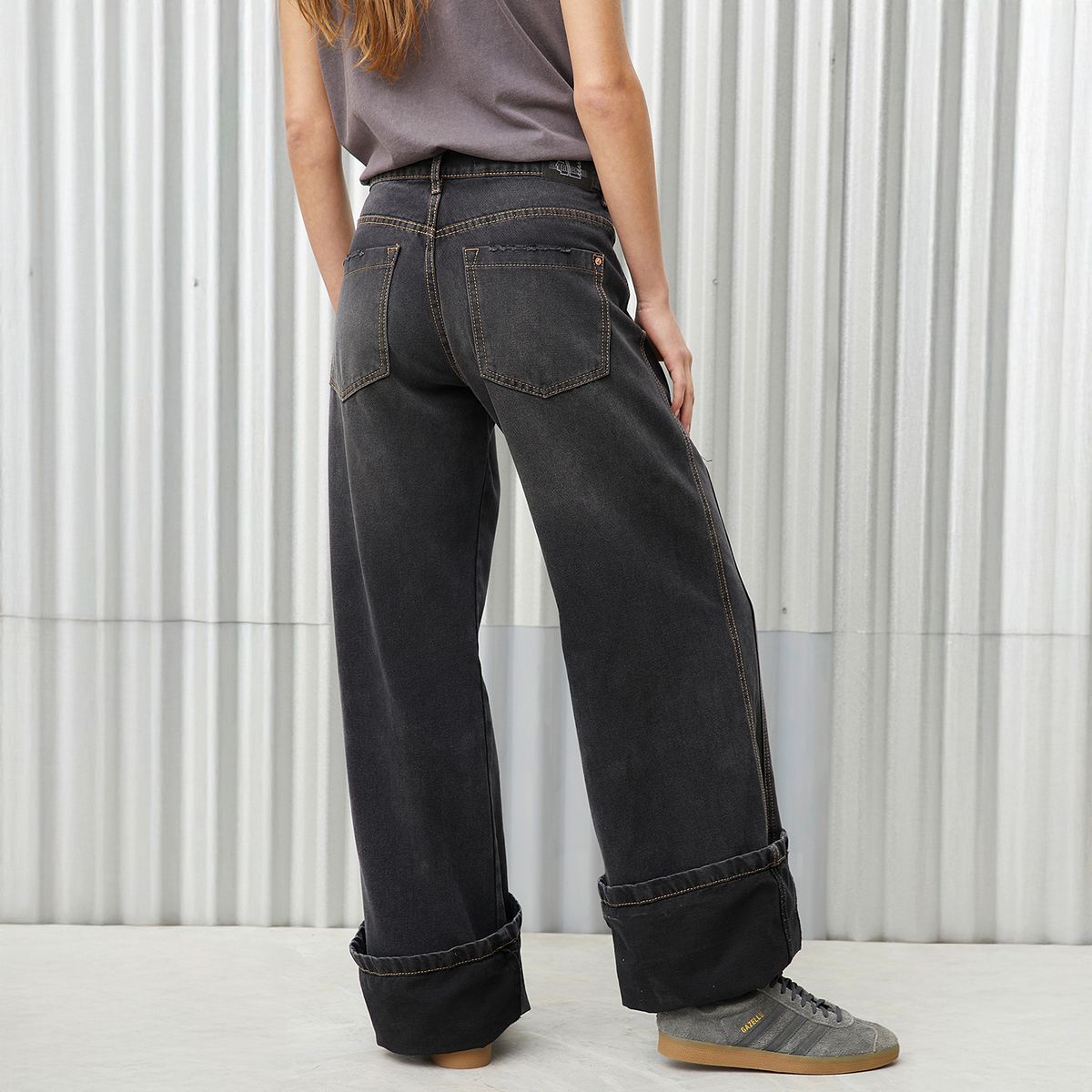AMERICANINO - Jeans Baggy Tiro Bajo Mujer Americanino