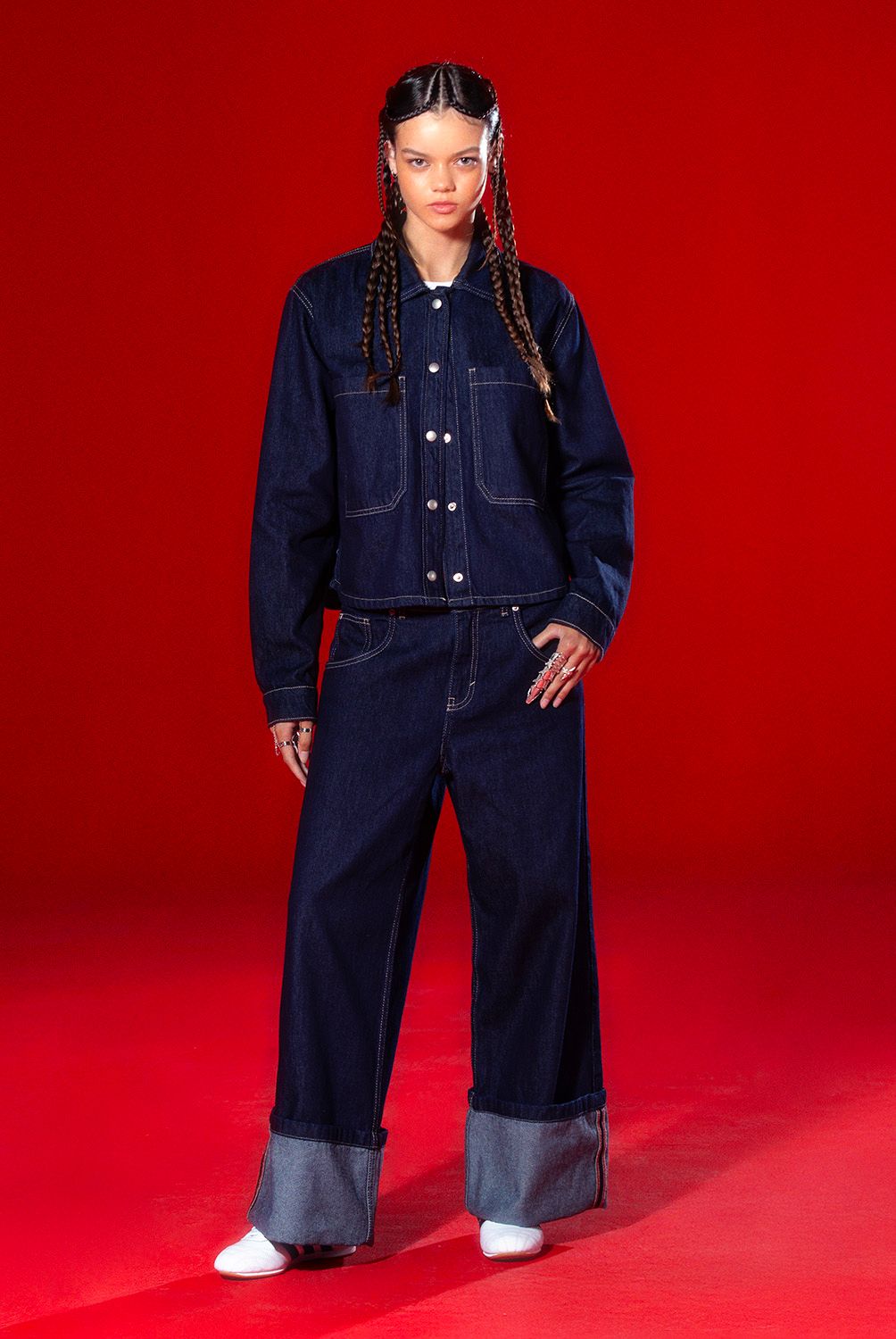 AMERICANINO - Jeans Baggy Mujer Americanino