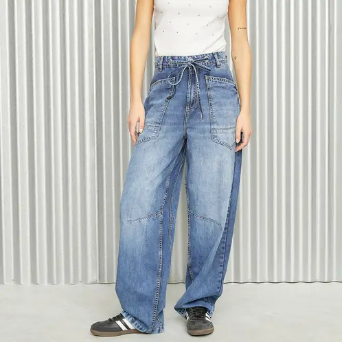 AMERICANINO - Jeans Baggy Mujer