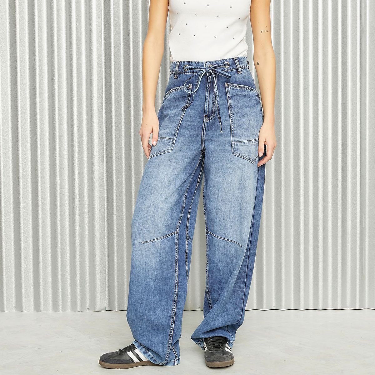 AMERICANINO - Jeans Baggy Mujer Americanino