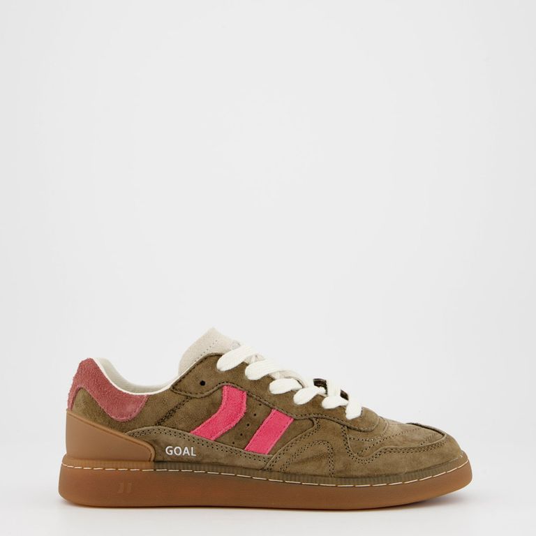 COOLWAY Goal Zapatilla Urbana Mujer Café
