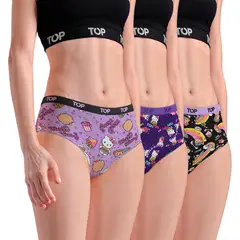 TOP - Pack De 3 Pantaletas Mujer