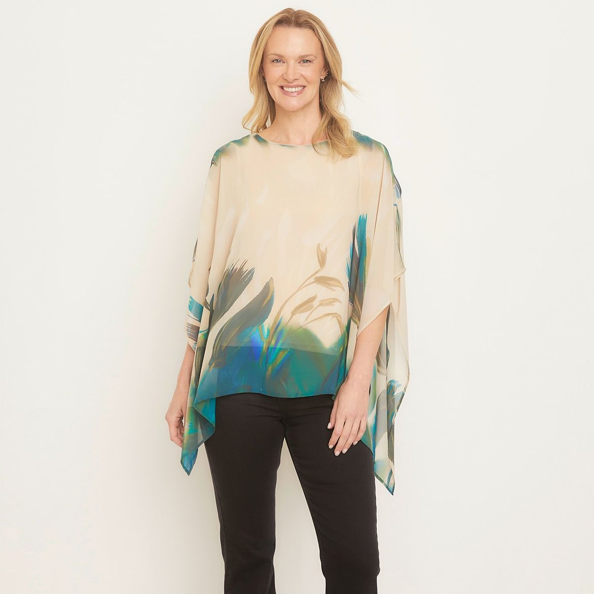 S COCCI - Blusa Mujer S Cocci Oversize Estampada Manga 3/4