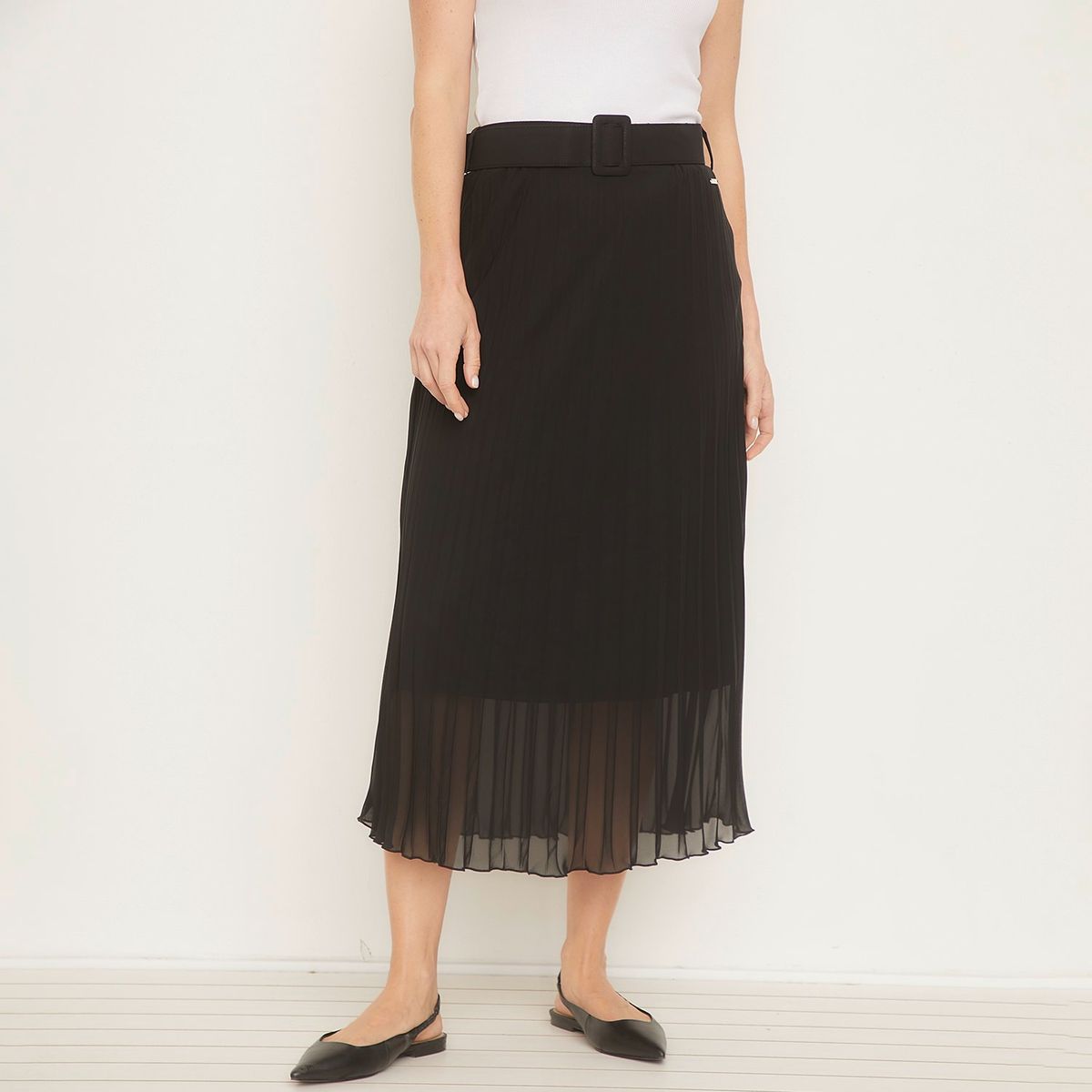 S COCCI - Falda Midi S.Cocci Mujer Diseño Liso