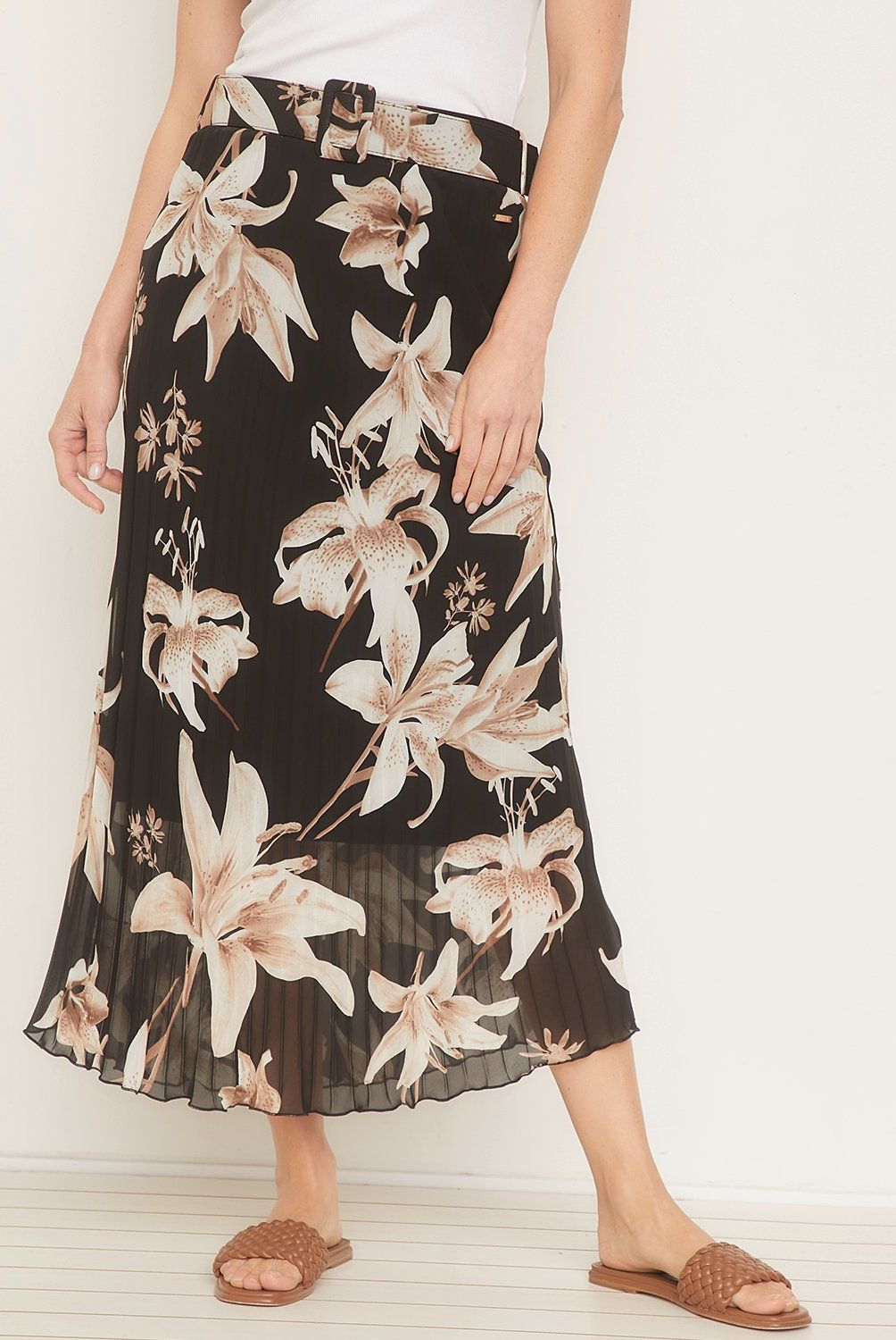 S COCCI - Falda Midi S.Cocci Mujer Diseño Liso