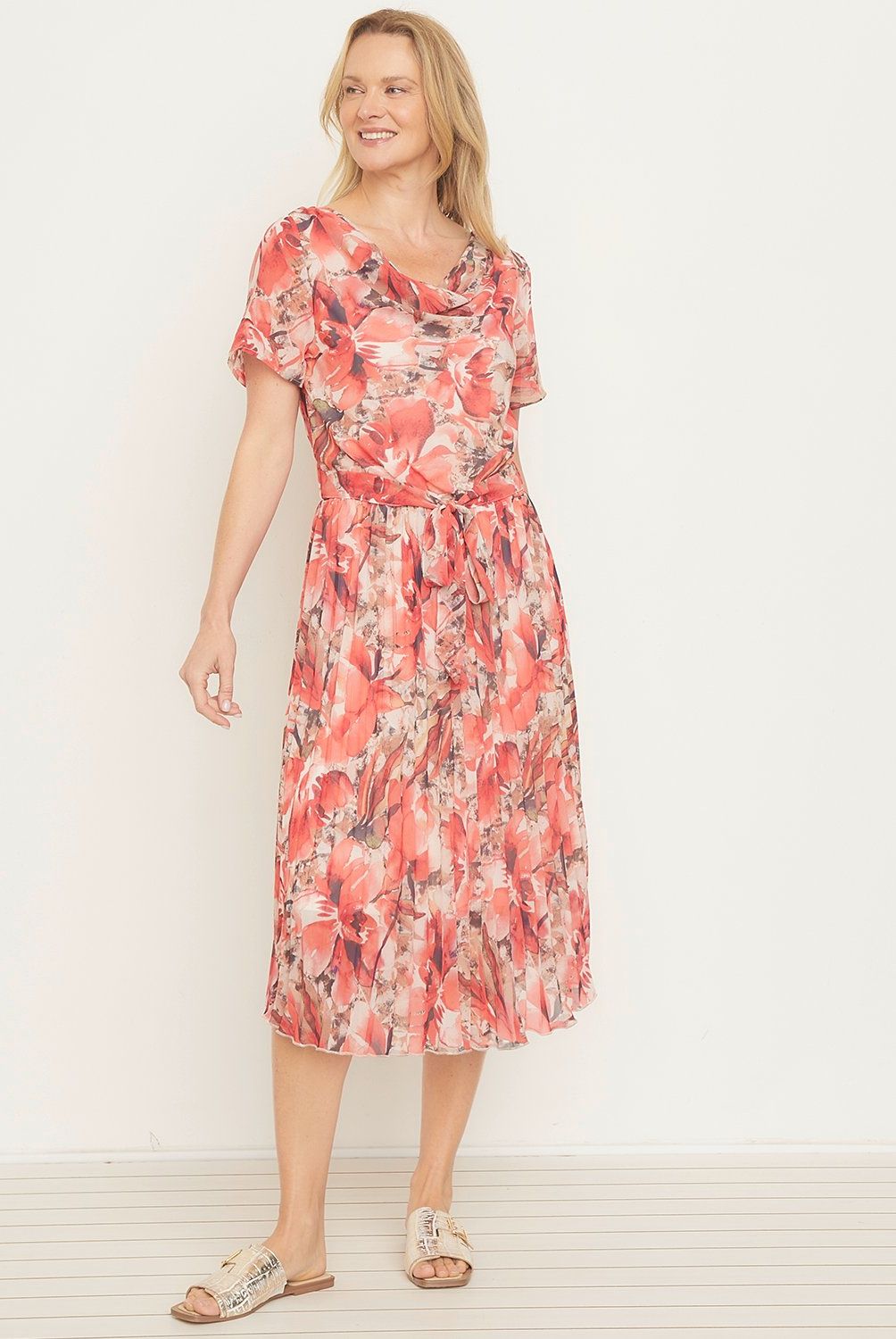 S COCCI - Vestido Midi Mujer S Cocci Estampado Flores