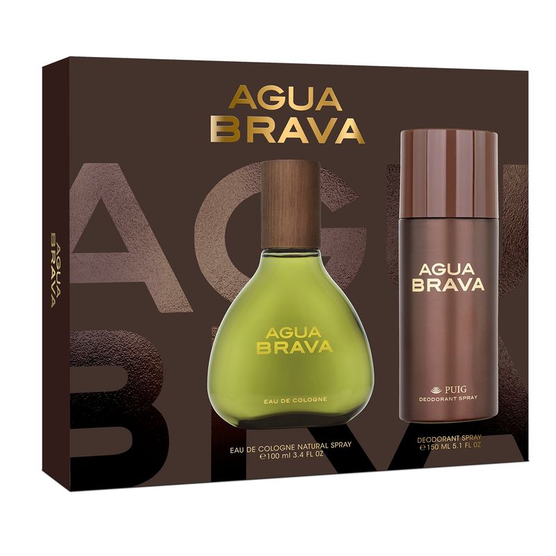 AGUA BRAVA - Set Perfume Hombre Regalo Perfume Hombre Edc 100Ml + Desodorante 150Ml Agua Brava