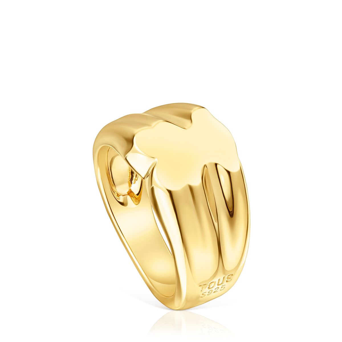 TOUS - Anillo Bañado en Oro Mujer Tous