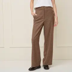 BASEMENT - Pantalón Regular Tiro Medio Mujer