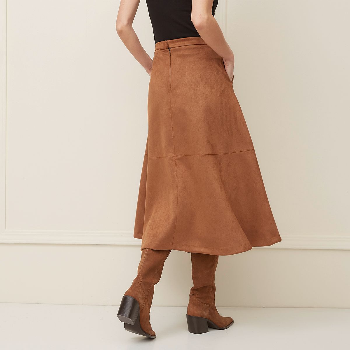 BASEMENT - Falda Midi Mujer Basement