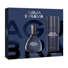 AGUA BRAVA - Set Perfume Hombre Regalo Azul EDT 50Ml + Desodorante 150Ml