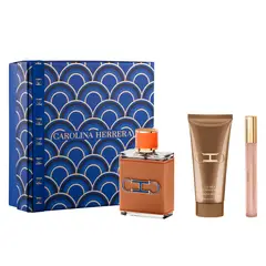CAROLINA HERRERA - Set Perfume Hombre Cht Men Pasión Edp 100Ml + After Shave Balm 100Ml + Edp 10Ml