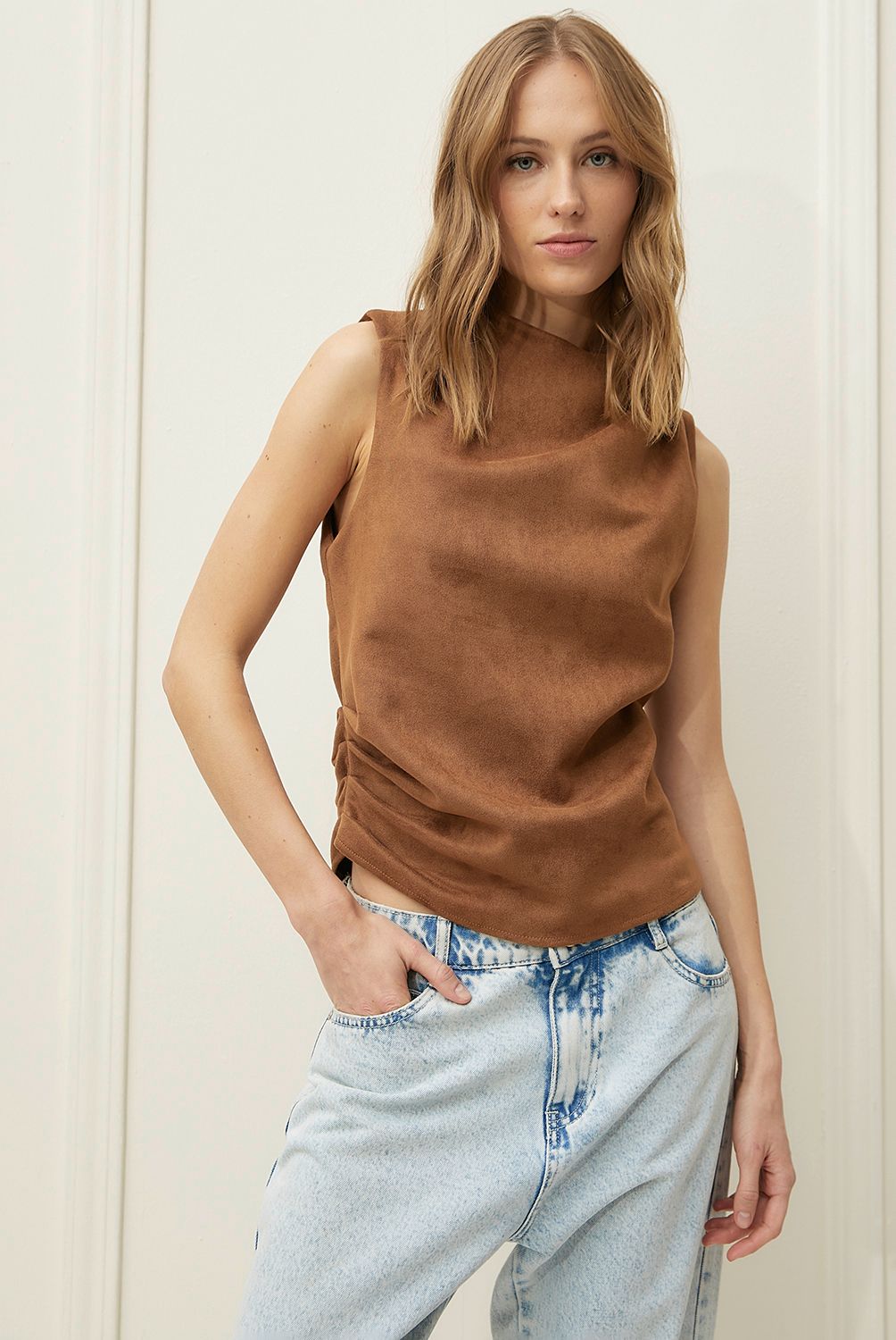 BASEMENT - Blusa Manga Corta Mujer Basement