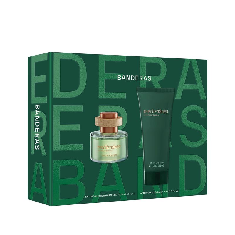 ANTONIO BANDERAS - Set Perfume Hombre Regalo Banderas Mediterráneo Edt 50Ml + After Shave 75Ml Antonio Banderas