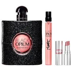 YVES SAINT LAURENT - Set Perfume Mujer Black Opium EDP 90ml + 10ml + Mini Loveshine 44