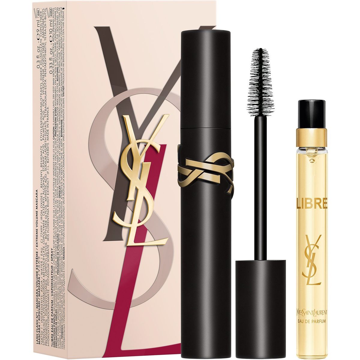 YVES SAINT LAURENT - Set de Maquillaje Máscara de pestañas Lash Clash + Perfume mujer Libre EDP 10ml
